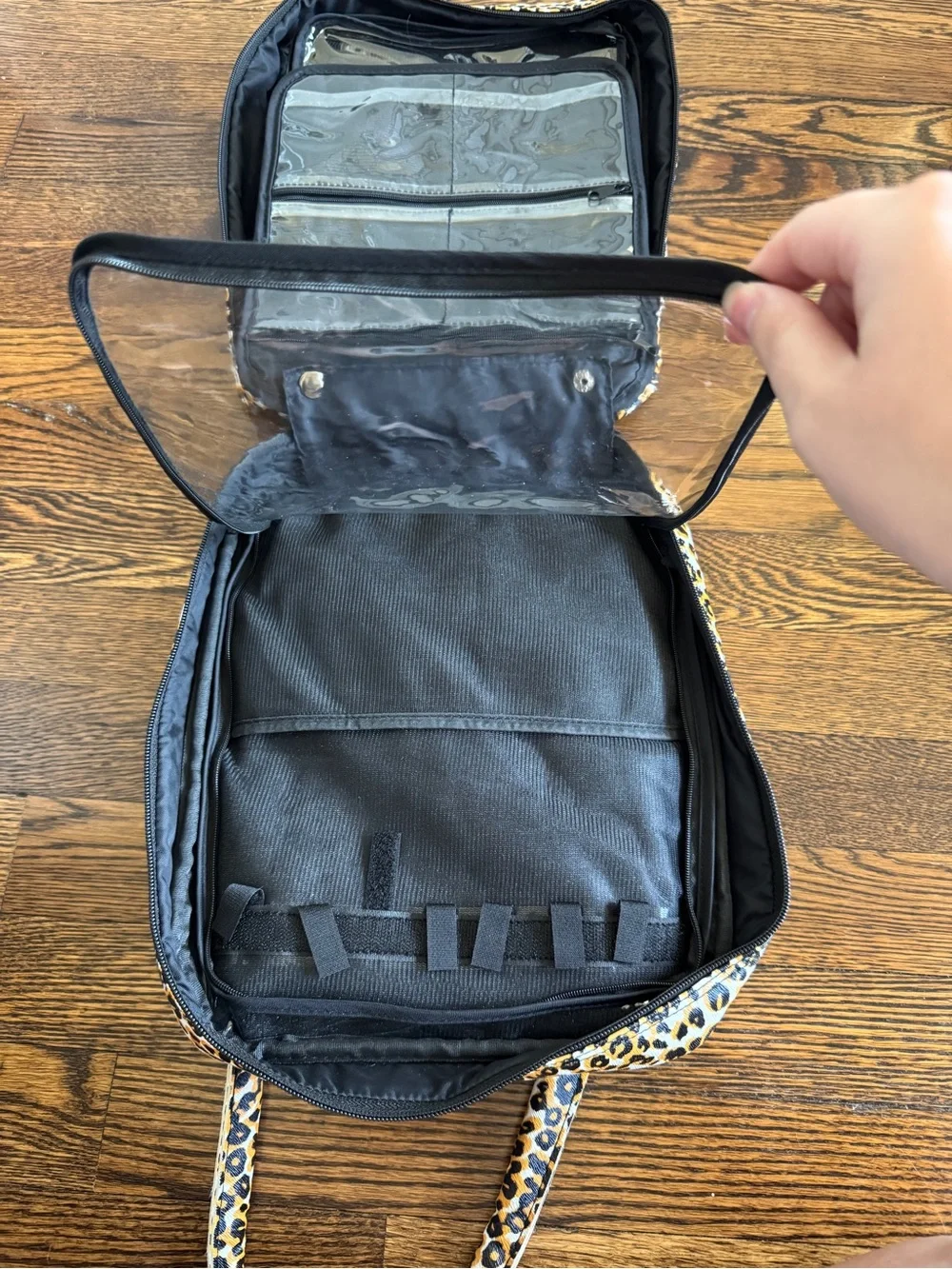 PreZerve Anti Tarnish Travel Jewelry Organizer - Leopard Print
